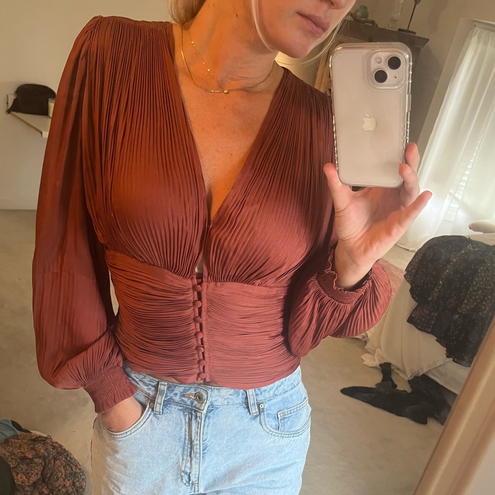 Anthropologie silk blouse